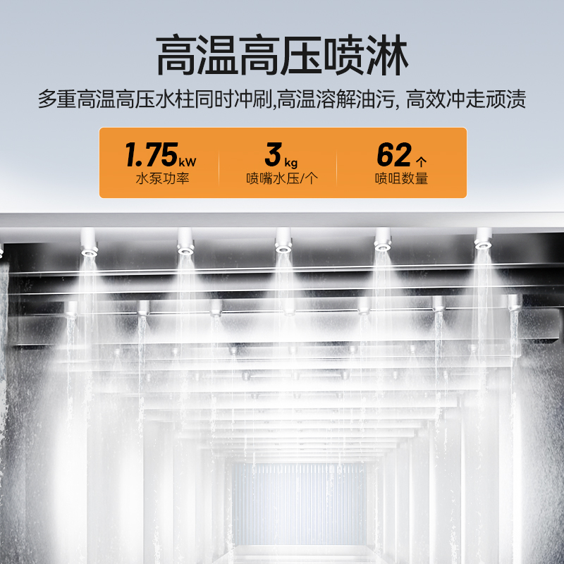 麥大廚旗艦款2.95m平放式雙缸單噴淋長(zhǎng)龍式洗碗機(jī) 